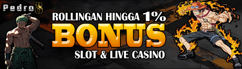 Bonus Rollingan Slot & livecasino 1%